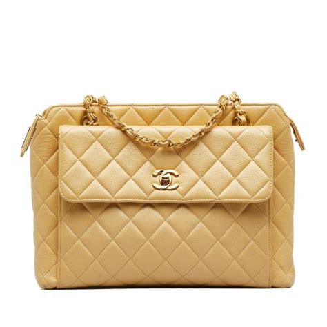 chanel caviar beige front pocket shoulder bag|chanel caviar bag On Sale .